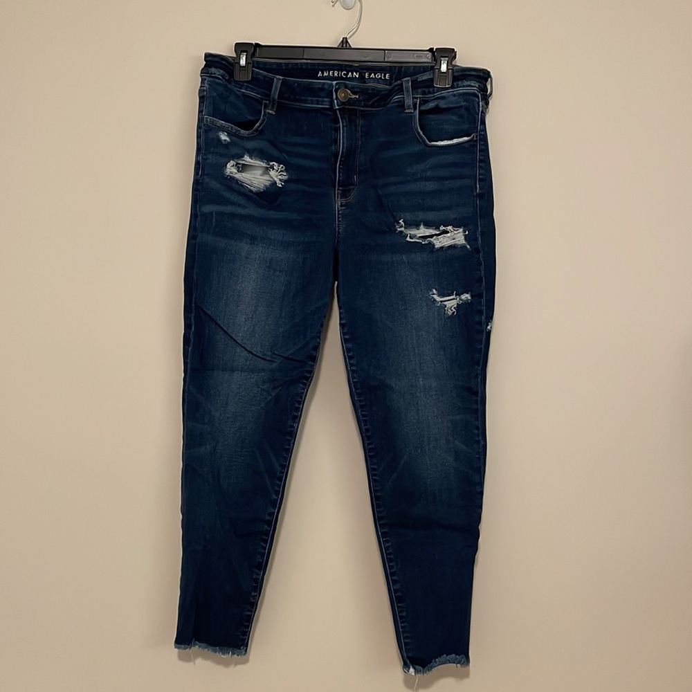 Women’s Plus Size American Eagle Next Level Stretch Jeans. Size 18 Short.